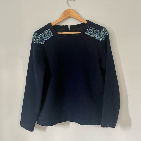 J. Crew Wool Beaded Top - Picture 2 of 6